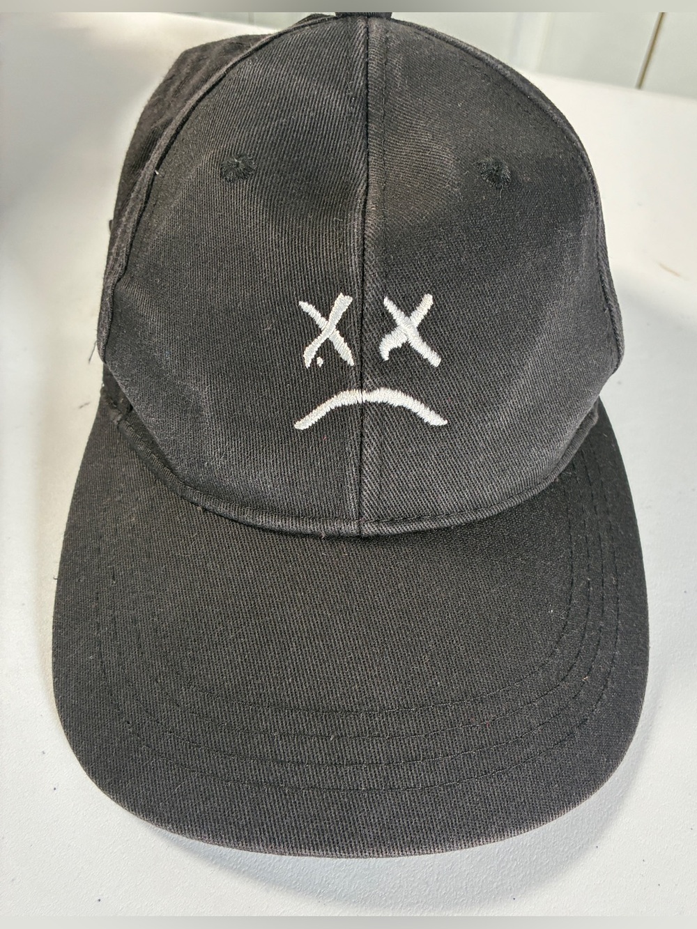 Lil Peep Sad Face Cry Baby Black Dad Hat Adjustable 100% Cotton Cap